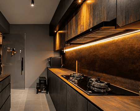 Kitchen cabinetry and appliance display