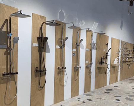 Shower and bathroom fittings display