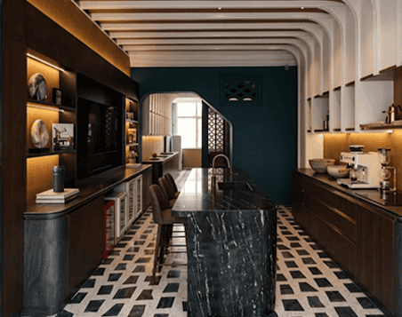 Kitchen display at CASA Polybuilding